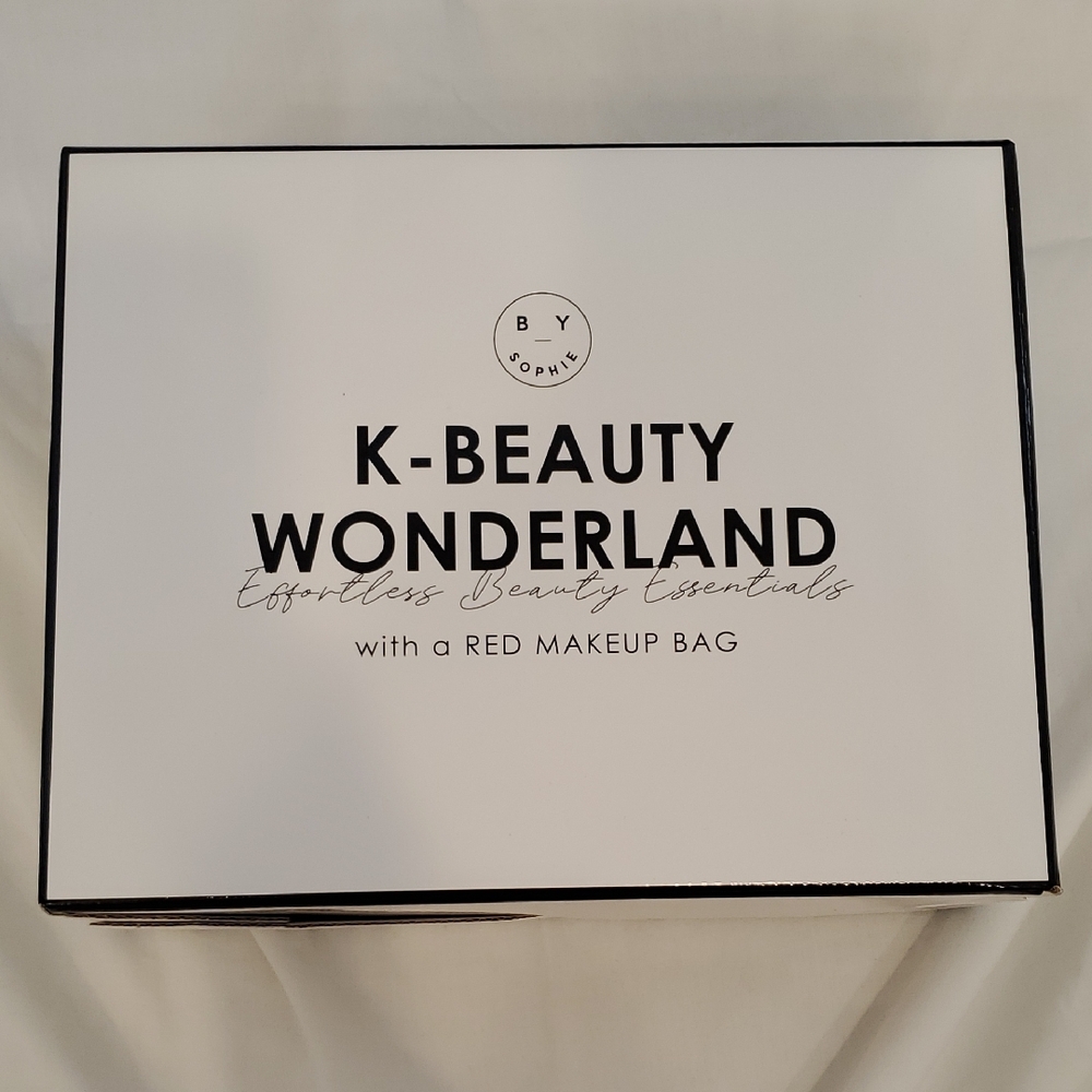 K-Beauty Wonderland Skincare Set with Red Makeup Bag